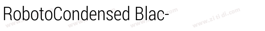 RobotoCondensed Blac字体转换